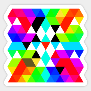 Geometric Rainbow Sticker